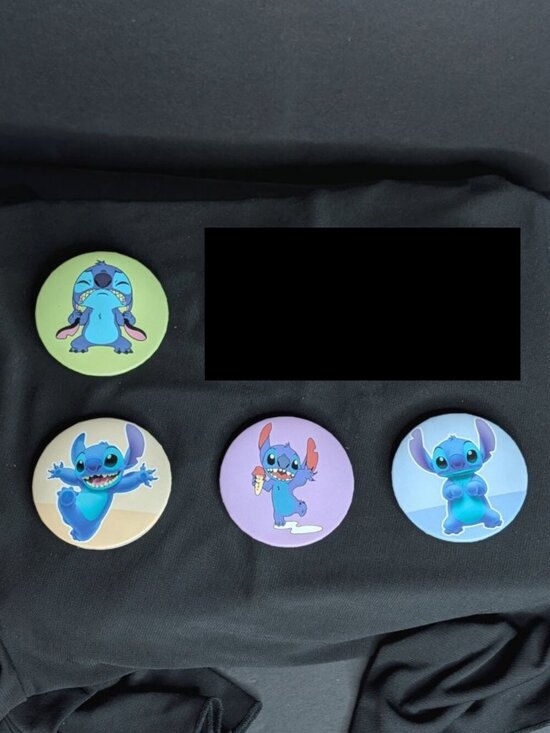 No Brand Accessories - Fabulous FASHION COMPACT with Double Mirror -- STITCH (Lilo & Stitch) Design